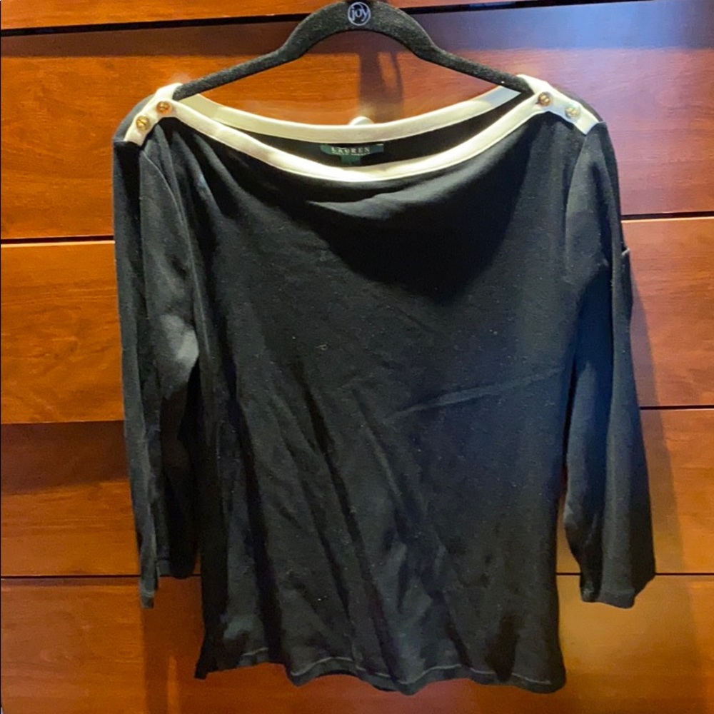 Ralph Lauren Black Long Sleeve Shirt-L BRAND NEW